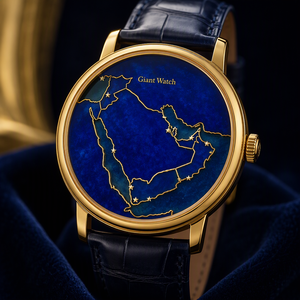 Montre de plongée <span class=keywords><strong>automatique</strong></span> de luxe pour homme, fabriquée sur mesure par l'usine d'horlogerie émaillée du Moyen-Orient, avec cadran à chiffres arabes, motif Faucon et Grande Mosquée, en or. - Product Image 2