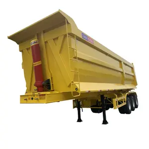 Heavy Equipment Rear Dumper Trailer Trailer Hydraulic 50 -90 Tons Tipper Trailer Trucks for Mining Industry