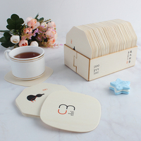 Sous-verres en bois OEM pour tasses à café – Vente en gros directe usine