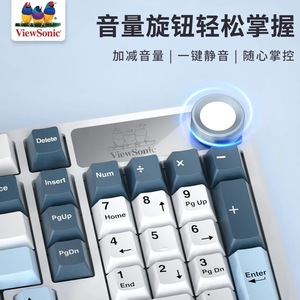 ViewSonic KC98 Mechanical <b>Keyboard</b> 102-key Wired RGB Backlit Gaming Office USB Type-C Hot-swappable Programmable - Product Image 3