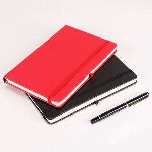 Promotional Gift A4 A5 A6 Embossed Logo Leather <b>Notebook</b> <b>Dotted</b> Inner Page Binding Elastic Strap <b>Notebook</b> for Business - Product Image 1
