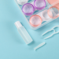 Étui à lunettes à double usage, boîte à double couche faite à la main, boîtes à lentilles de contact polyvalentes pour hommes et femmes, accessoires pour lunettes