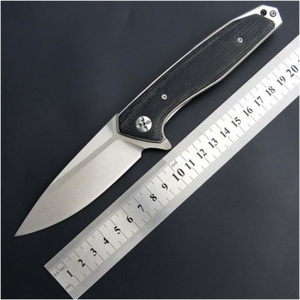 Navaja de Bolsillo de Acero Inoxidable G10 con Hoja D2, Navaja Plegable Popular para Supervivencia, Camping y Actividades al Aire Libre, Diseño Personalizable OEM, Grado DIY - Product Image 2