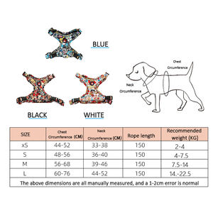 2025 nueva moda verano bonito arnés para perros diseñador personalizado Floral en forma de H malla transpirable conjunto de arnés y correa para mascotas - Product Image 6