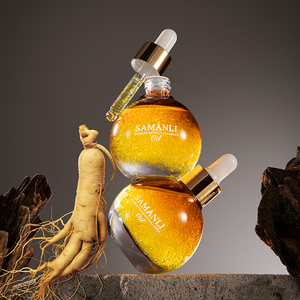 SAMANLI Ginseng Hautpflege Gesichtsöl Anti-Aging Nährendes <span class=keywords><strong>Bio</strong></span>-Gesichtsöl für Trockene Haut Feuchtigkeitsspendendes Ginseng-Hautöl - Product Image 2