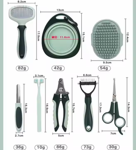 8 in 1 Kit di strumenti per spazzole borsa Set pettine 8 in 1 Kit di prodotti per la toelettatura animali per animali da compagnia - Product Image 2