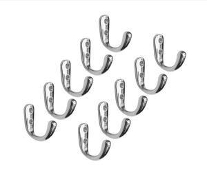 Single Pin Stainless Steel Cloth <b>Hook</b> Wall Mounted SS202 Heavy Duty Rustproof Door Towel Hanger Premium Quality Single Pin - Product Image 4