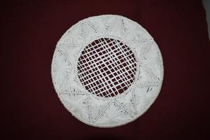 Tapis de table en raphia fait main de qualité supérieure, cadre en raphia, 38 cm, pour table à manger, table basse et décoration intérieure, disponible à la vente - Product Image 4