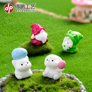 Dp Miniature Easter Gnome And Bunny Egg Decorations Resin Indoor Desktop Ornaments For Easter - Product Image 3