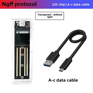 เคสมือถือ M.5 NVMe /ngff โซลิดสเตตสองโปรโตคอล USB3.1โปร่งใสเคสมือถือยูเอสบี C3.1กล่องคุณสมบัติ HDD - Product Image 3