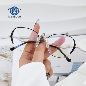 Teenyoun fabbrica all'ingrosso di moda Vintage occhiali ovali femminili di alta qualità per Computer occhiali da vista da uomo Custom <span class=keywords><strong>L</strong></span> - Product Image 6