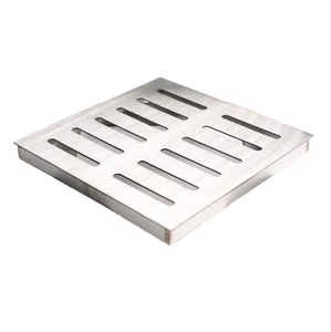 ตะแกรงระบายน้ำฝนสแตนเลส 304 กันลื่น ฝาปิดท่อระบายน้ำแบบซ่อนสำหรับชุมชนที่อยู่อาศัย - Product Image 1
