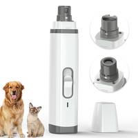 TIZE Einfach zu Bedienender Aufladbarer Gummi-Hundenagelschleifer & -Trimmer mit 2 Geschwindigkeiten und Doppel-LED-Beleuchtung 110-240V