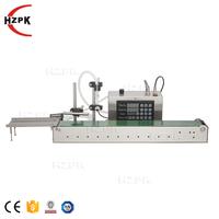 HZPK Machine de Remplissage de Liquide Automatique à Contrôle Numérique pour Bouteilles en Verre et Plastique, 100-1000 ml, Fabriquée en Chine
