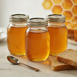 Pot de conservation <span class=keywords><strong>en</strong></span> verre transparent hermétique à large ouverture avec logo personnalisé, qualité alimentaire, 16 oz, pot Mason écologique pour la mise <span class=keywords><strong>en</strong></span> conserve et la préparation de <span class=keywords><strong>cornichons</strong></span>, avec couvercle - Product Image 6