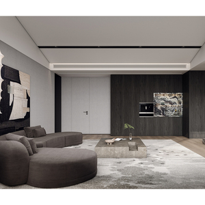 Ensemble de meubles de suite de chambre principale d'hôtel 5 étoiles de luxe moderne en tissu haut de gamme - Product Image 2