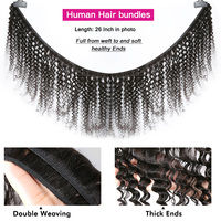 Extensions de cheveux humains brésiliens vierges non-Remy, qualité double trame, double tirage, personnalisables, ondulés, vente en gros