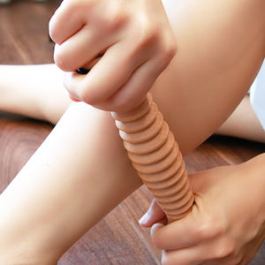 Rodillo de masaje de pies de relajación de madera de mano de alta calidad herramientas de masaje de terapia de madera de acupuntura pequeña - Product Image 3