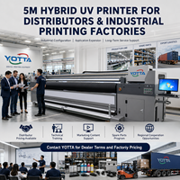 Imprimante UV hybride Yotta Heavy Duty 5000 kg avec poutre transversale large pour une production fiable à long terme