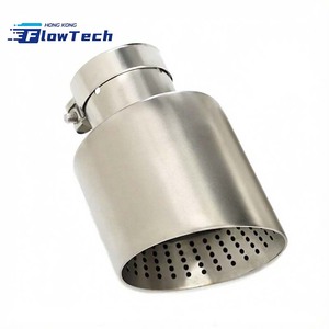 ปลายท่อไอเสียสแตนเลสแบบตาข่าย ดีไซน์แบบมีรูพรุน สำหรับตกแต่งรถยนต์ - Product Image 1