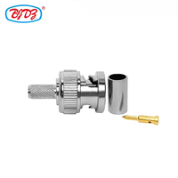 Usine Q9 BNC mâle RF connecteur prise broche à sertir pour RG58 LMR195 RG223U RG400 câble RG-142 laiton matériel 50Ohm connecteurs vidéo
