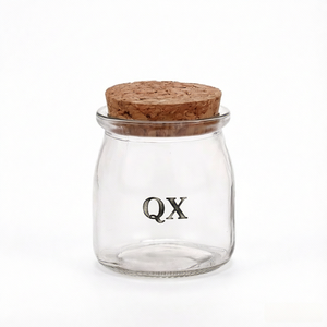 <span class=keywords><strong>Pot</strong></span> en verre transparent personnalisé de 100 ml, 150 ml, 200 ml avec couvercle en liège naturel pour yaourt, pouding, lait, gelée, miel, conteneur de stockage alimentaire - Product Image 1