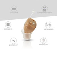 Nouvel arrivage Échantillon gratuit Appareil auditif numérique OTC rechargeable de poche sans fil pour adulte Appareil auditif numérique de recharge