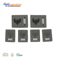Étiquettes brodées tissées à coudre, fabricant d'étiquettes personnalisées avec logo de marque, broderie 3D sur tissu pour vêtements et accessoires