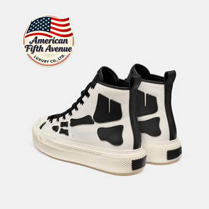 Zapatos de Lona de Alta Gama Skel Court, Diseño Deportivo Moderno con Suela Gruesa y Elevada, Aumenta la Estatura y es Cómodo - Product Image 5