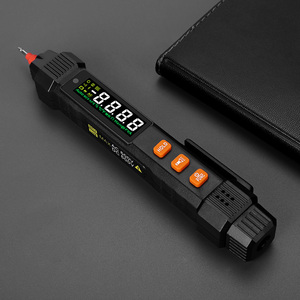 มัลติมิเตอร์ดิจิตอลแบบปากกาตรวจจับแรงดันไฟฟ้าแบบไม่สัมผัส (NCV)  0V-600V AC พร้อมระบบตรวจจับสายไฟที่มีกระแส - Product Image 4