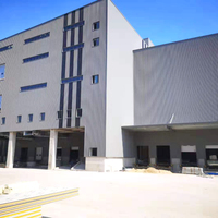 Estructura de Acero Reforzada de Alta Calidad, Moderna, Anticorrosiva, para Almacenes, Talleres, Fábricas, Estructura de Acero para Edificios
