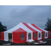 Grande tente gonflable imperméable de deux pièces de maison faite sur commande pour plusieurs personnes Tente gonflable extérieure de camping
