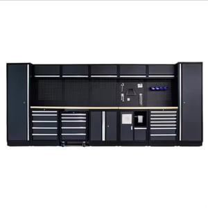 Ensemble d'armoires à outils en acier <span class=keywords><strong>de</strong></span> qualité supérieure JZD <span class=keywords><strong>Garage</strong></span> & Workshop : armoire murale, armoire à double <span class=keywords><strong>porte</strong></span>, armoire à tiroirs et <span class=keywords><strong>chariot</strong></span> à outils inclus - Product Image 1