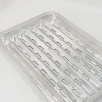 Barquette jetable en aluminium pour barbecue et cuisson, outil de cuisine extérieure, camping, cuisson