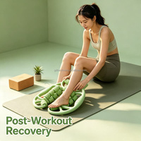 Masseur de jambes amincissant sportif à rouleaux circulaires, pour hommes, femmes et adultes, soulagement des mollets, outil de massage manuel pour le drainage des méridiens et les soins des pieds, outil de fitness