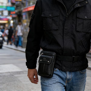 Sac messager pour homme tendance, sac bandoulière carré pour affaires, sac de téléphone décontracté de luxe pour homme avec <span class=keywords><strong>cuir</strong></span> PU imperméable - Product Image 2