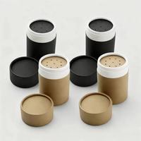 Tube cylindrique écologique personnalisé en poudre, design premium, conteneur recyclable pour épices, shampoing, poudre