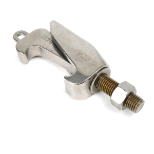 Abrazaderas Sanitarias de Acero Inoxidable SS304 de Alta Calidad con Certificación ISO, ODM OEM M16, para Recipientes a Presión, Doble Garra, Lisas, QiiMii - Product Image 1