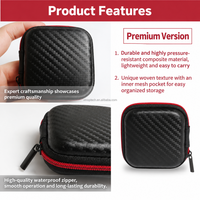   Organizer Earphone, Kotak Pelindung Portabel, Cangkang yang Diperkuat, Tempat Penyimpanan Anti Debu untuk Perjalanan Bisnis
