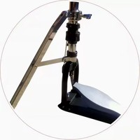 Support de charleston pour batterie avec tension réglable, support de jambe, base épaissie de 28 mm de diamètre, pédale de qualité supérieure.