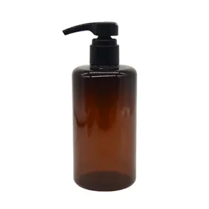 400ML High Quality Empty Amber Boston Shower Gel Skin Care Shampoo Hair Conditioner Plastic Bottle Clear Plastic Bottle For Sale