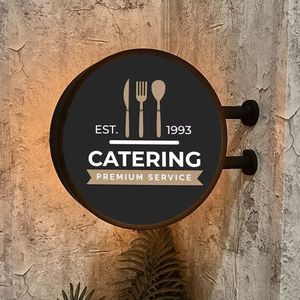 <strong>Custom</strong> <strong>Light</strong> <strong>Box</strong> Signboard Shop <strong>Logo</strong> Sign Personalized Business Signage LED <strong>Light</strong> <strong>Box</strong> Round <strong>Custom</strong> Bistro/Bar Shop Signage - Product Image 2