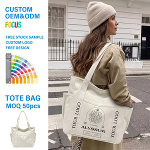 <span class=keywords><strong>Sac</strong></span> à <span class=keywords><strong>bandoulière</strong></span> en <span class=keywords><strong>toile</strong></span> réutilisable décontracté à grande capacité avec logo imprimé personnalisé, <span class=keywords><strong>sac</strong></span> de plage en coton avec poche extérieure et latérale - Product Image 3