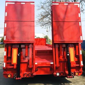 <span class=keywords><strong>Cimc</strong></span> huajun כבד כבד עגלה תחבורה תחבורה מכונה כבדה מיטה נמוכה משאית מיטה קטנה משאית עם סולם הידראולי - Product Image 3