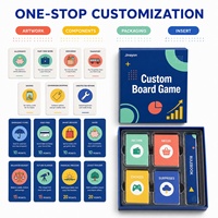 Jeu de cartes éducatif sur l'alphabétisation financière personnalisé pour les jeunes, défi budgétaire, cartes en papier imprimées en couleur pour l'apprentissage familial