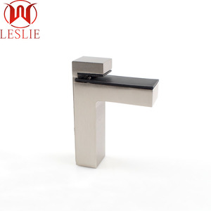 금속 F 모양 유리제 선반 부류 난간 계단 손잡이지주 크기 l를 위한 유리제 선반 홀더 - Product Image 6