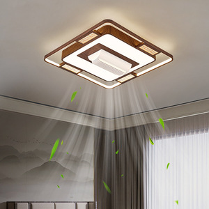<b>Ceiling</b> Fan <b>Light</b> Minimalist Chinese Style <b>Led</b> Flush Mount For Living Room Bedroom 220V - Product Image 1