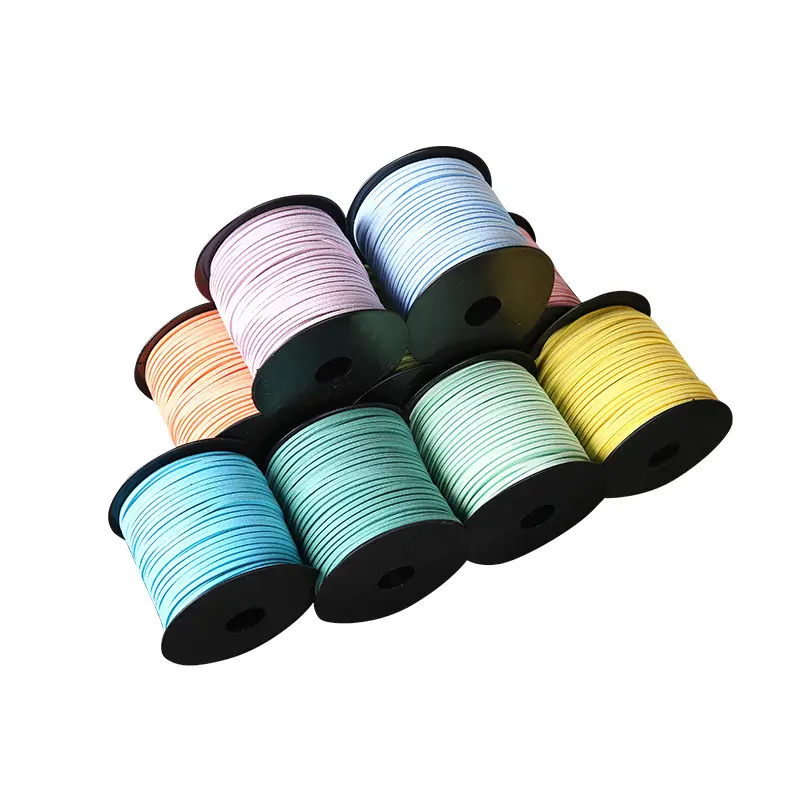 100 Yards 3Mm Veelkleurige Koreaanse Fluwelen Suède Koord Voor Sieraden Maken Armband Ketting Diy