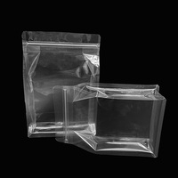Refermable Transparent Clair De Qualité Alimentaire Ziplock Stand up Pochettes Huit Joint Latéral Fond Plat Sac D'emballage De Stockage Des Aliments