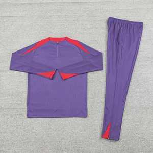 Penjualan laris pria dan wanita baru versi pemain dalam ruangan luar ruangan kualitas tinggi olahraga setengah ritsleting baju latihan sepak bola - Product Image 1